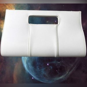 Charming Charlie White Clutch